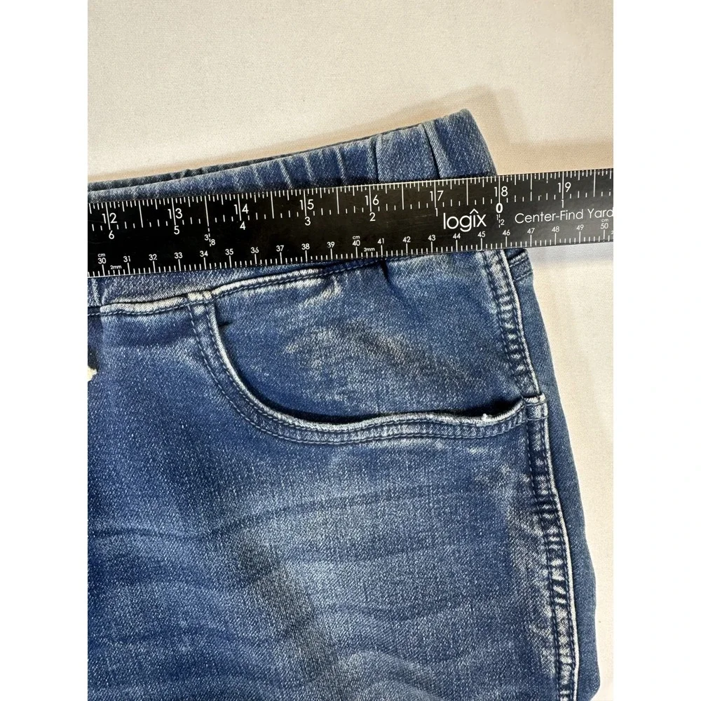 Forever 21 Mens Jogger Jeans 2XL Blue Stretch Denim Elastic Waist Drawstring NWT